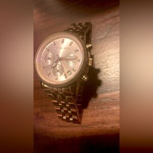 Rose gold Michael Kors watch